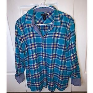 Lands End Flannel - Colorful